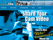 Tablet Screenshot of camshaftsounds.com